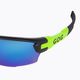 GOG Steno matiniai juodi/žali/polichromatiniai baltai-mėlyni dviratininkų akiniai E540-2 6
