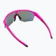 GOG Athena matiniai neoninės rožinės / juodos / polichromatinės baltai mėlynos spalvos dviratininkų akiniai E508-3 2