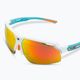 Rudy Project Deltabeat balti smaragdiniai matiniai / daugiaspalviai oranžiniai akiniai nuo saulės SP7440580000 5