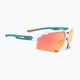 Rudy Project Deltabeat balti smaragdiniai matiniai / daugiaspalviai oranžiniai akiniai nuo saulės SP7440580000 6