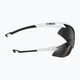Bliz Motion + S3 blizgantys balti/dūminiai sidabriniai veidrodiniai dviračių akiniai 5