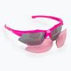Bliz Hybrid mažieji rožiniai/dūminiai sidabriniai veidrodiniai dviratininkų akiniai 5