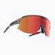 Bliz Breeze S3+S2 skaidrūs tamsiai pilki/rudi raudoni daugiafunkciniai/oranžiniai dviračių akiniai