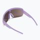 POC Aim purpuriniai kvarco permatomumo / skaidrumo kelių sidabro spalvos dviračių akiniai 2