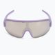 POC Aim purpuriniai kvarco permatomumo / skaidrumo kelių sidabro spalvos dviračių akiniai 3