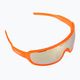 POC Do Blade fluorescencinės oranžinės spalvos permatomi / skaidrūs kelių auksiniai dviratininkų akiniai
