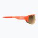 POC Do Half Blade fluorescencinės oranžinės spalvos permatomi dviratininkų akiniai 8