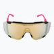 POC Devour fluo rožinės/uranio juodos spalvos peršviečiami/clarity kelių aukso spalvos dviračių akiniai 4