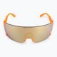 POC Propel fluorescencinės oranžinės spalvos permatomi / skaidrūs kelių auksiniai dviratininkų akiniai 4