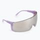 POC Propel purpuriniai kvarciniai permatomi / skaidrūs kelių sidabro spalvos dviratininkų akiniai 2