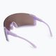 POC Propel purpuriniai kvarciniai permatomi / skaidrūs kelių sidabro spalvos dviratininkų akiniai 3
