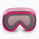 POC POCito Retina fluorescencinės rožinės spalvos / skaidrumo pocito vaikiški slidinėjimo akiniai 2