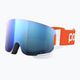 POC Nexal Clarity Comp fluorescencinės oranžinės/vandenilio baltos/spektriškai mėlynos spalvos slidinėjimo akiniai 8