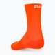 POC Fluo Mid fluorescencinės oranžinės dviratininkų kojinės 2