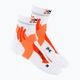 Vyriškos X-Socks Marathon 4.0 U oranžinės ir baltos bėgimo kojinės RS11S19U-W017