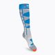 Moteriškos slidinėjimo kojinės X-Socks Ski Control 4.0 pilkai mėlynos XSSSKCW19W