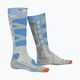 Moteriškos slidinėjimo kojinės X-Socks Ski Control 4.0 pilkai mėlynos XSSSKCW19W 4