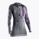 Moteriški termo marškinėliai X-Bionic Apani 4.0 Merino pilka/violetinė APWT06W19W 4