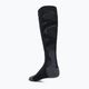 X-Socks Ski Silk Merino 4.0 juodos/tamsiai pilkos melanžinės kojinės 2