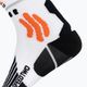 Vyriškos X-Socks Run Speed Two 4.0 bėgimo kojinės arctic white/trick orange 4