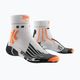 Vyriškos X-Socks Run Speed Two 4.0 bėgimo kojinės arctic white/trick orange 5