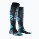 Snieglenčių kojinės X-Socks Snowboard 4.0 black/grey/teal blue 4