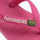 "Havaianas Baby Brasil Logo II" rožiniai flux / balti sandalai 6