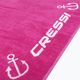 Cressi medvilninis rėminis rankšluostis rožinės spalvos XVA906 3