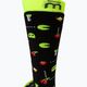 Mico vidutinio svorio slidinėjimo kojinės vaikams juodai geltonos CA02699 3