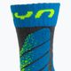UYN Ski Junior kojinės medium grey melange/turquoise 3