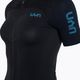 Moteriški dviratininko marškinėliai UYN Garda black/peacot 7