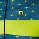 Vyriški dviratininko marškinėliai Alé Maglia MC Stars petrol fluo yellow 3