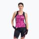 Moteriški dviratininkų marškinėliai Alé Top Donna Triangles fluo pink/violet 3