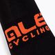 Alé Calza Q-Skin 16 cm Scanner juodos/juodai oranžinės dviratininkų kojinės 3
