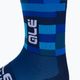 Alé Calza Q-Skin 16 cm mėlynos dviratininkų kojinės 3