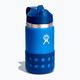 Hydro Flask plačiakaklis su šiaudeliu ir dangteliu 355 ml mėlynas terminis butelis W12BSWBB445 2