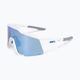 Dviračių akiniai 100% Speedcraft Multilayer Mirror Lens matiniai balti/hiper blue 5