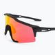 100% Speedcraft daugiasluoksniai veidrodiniai lęšiai, minkšti taktiniai juodi/hiper raudoni dviračių akiniai 5