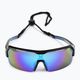 Ocean Sunglasses akiniai nuo saulės Race blizgantys juodi/revo mėlyni 3801.1X dviračių akiniai 3