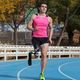 Vyriškas bėgimo marškinėlis Joma Record II fluor pink/black 10