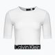 Moteriški Calvin Klein Knit ryškiai balti marškinėliai 5