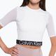 Moteriški Calvin Klein Knit ryškiai balti marškinėliai 4
