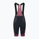 Moteriški dviračių šortai Rogelli Impress II Bib Short burgundy/coral/black 4