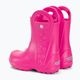 Vaikiški lietaus batai Crocs Handle Rain Boot Kids candy pink 3