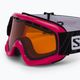 Salomon Juke Access rožinės/toninės oranžinės spalvos vaikiški slidinėjimo akiniai L39137500 5