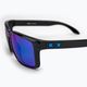 Oakley Holbrook XL poliruoti juodi/prizminiai safyriniai akiniai nuo saulės 0OO9417 3