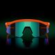"Oakley Hydra" neoninės oranžinės/prizminio safyro spalvos akiniai nuo saulės 7