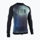Vyriški ION Lycra Maze maudymosi marškinėliai juoda ir tamsiai mėlyna 48232-4230