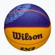 Vaikiškas krepšinio kamuolys Wilson Fiba 3X3 Mini Paris 2004 blue/yellow dydis 3 4