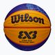 Krepšinio kamuolys Wilson Fiba 3x3 Game Ball Paris Retail 2024 blue/yellow dydis 6